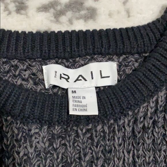The Rail Cotton sweater grey black size M in EUC - Picture 4 of 6